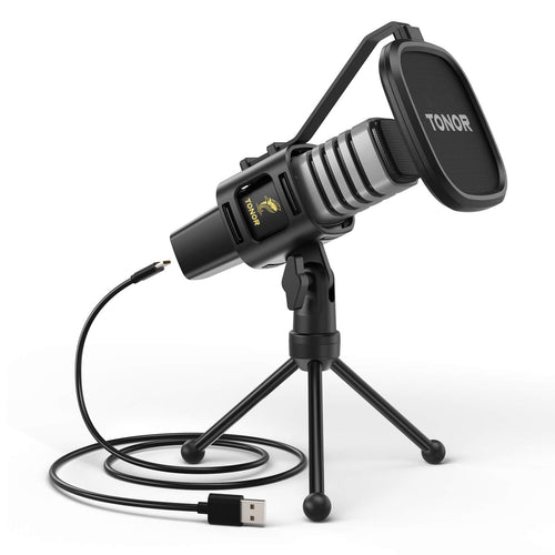 USB Kondensator Mikrofon Nierencharakteristik mit Spinne und Popfilter