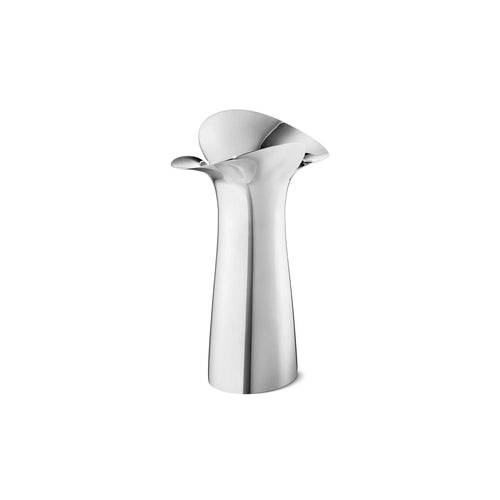 Blumenvase Mundgeblasenes Glas Silber 150 mm Skandinavisch