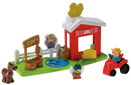 Bauernhof Spielset mit Tieren, Traktor und Stall für Kleinkinder