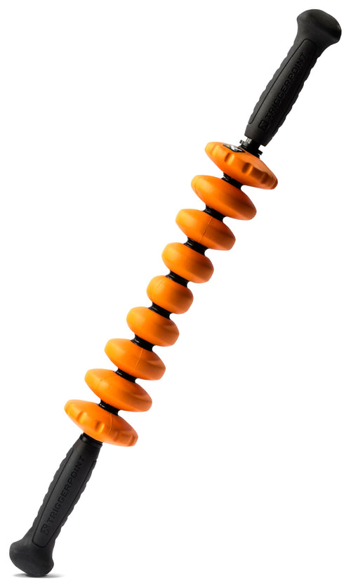 Massage Stick Sanduhr-Design fuer Muskelregeneration gruen