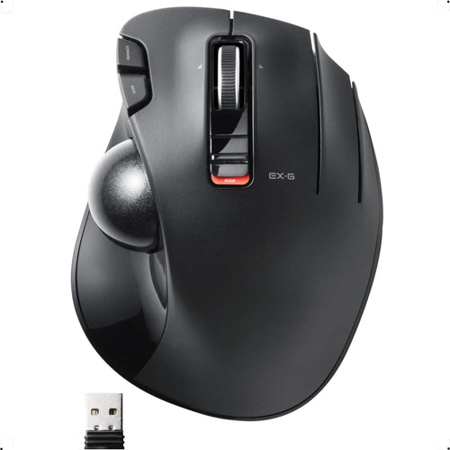 Trackball Maus kabellos ergonomisch 6 Tasten 750/1500 DPI