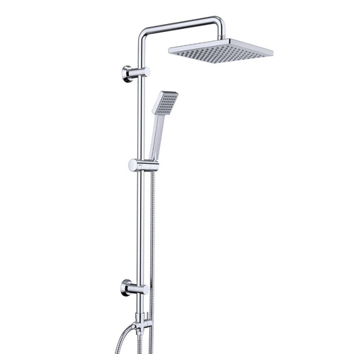 Duschsystem ohne Armatur Edelstahl Regendusche 20x20 cm Chrom