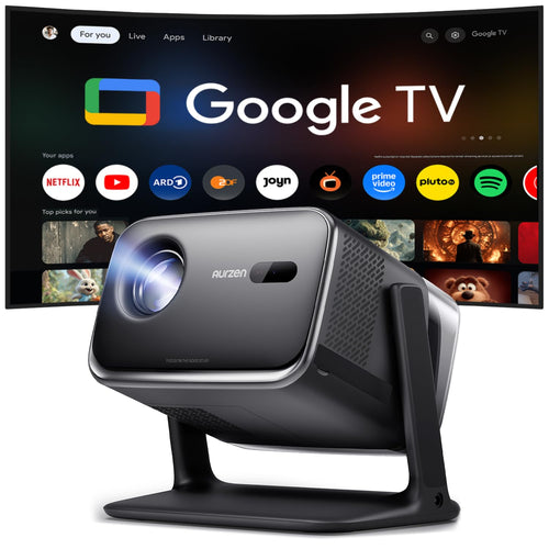 Mini Beamer mit Google TV 1080p 500 ANSI Lumen Dolby Audio 20W