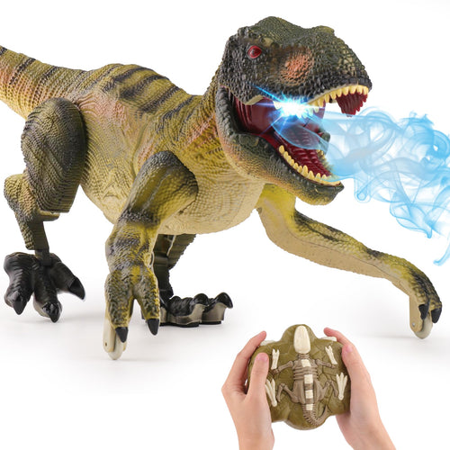 Ferngesteuerter Dinosaurier Roboter T-Rex grün mit Sprühfunktion