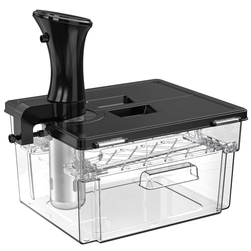 Sous-Vide-Behälter 11L mit Doppeltür-Deckel und Gestell, BPA-frei