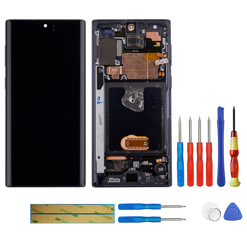 Display Samsung Galaxy Note10 / Note10 5G Dynamic AMOLED Schwarz mit Rahmen