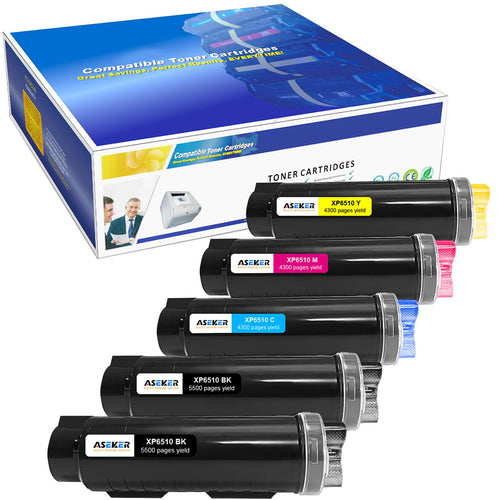 Toner-Set 5-teilig für Xerox Phaser 6510 & WorkCentre 6515 High Yield