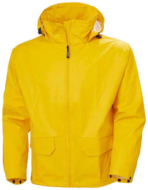 Regenjacke Herren wasserdicht gelb Arbeit PU-beschichtet Gr. M