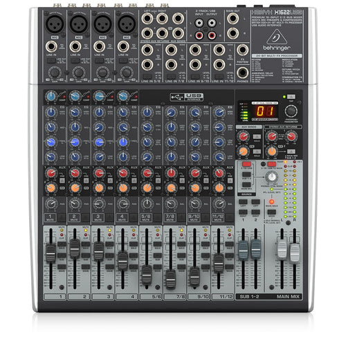 Analogmischpult 16-Kanal USB mit Kompressoren und Effektprozessor
