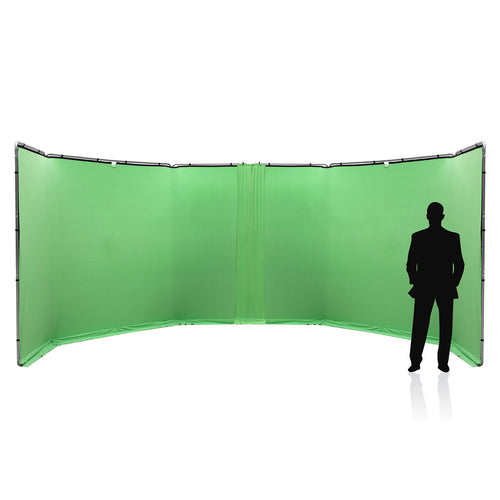 Panorama-Hintergrund Verbindungskit Chroma Key Grün 2.3m