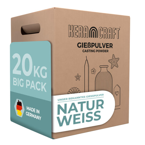 Giesspulver Naturweiss 20 kg für filigrane Reliefs und Deko