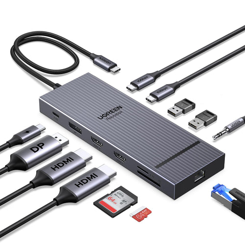 Docking Station Triple-Display 2×HDMI 4K@60Hz DisplayPort 100W PD