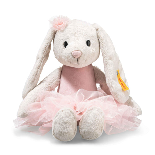 Kuschelhase Ballerina-Outfit Schlenkerkörper 30cm hellgrau