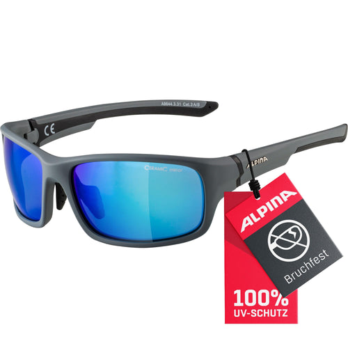 Sportbrille Vollrahmen Cat.3 UV-Schutz schmale Gesichtsform