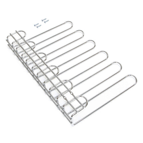 Gläserhalter Stahl verchromt 5 Reihen 320 mm für Schrank und Bar
