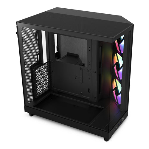 ATX PC-Gehäuse Dual-Kammer RGB 3x120mm Lüfter Panoramascheibe