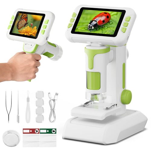 Kindermikroskop Digital 1600x mit 4-Zoll-Screen Foto & Video