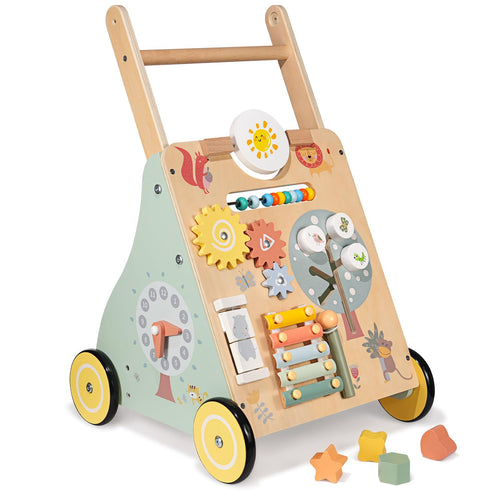 Lauflernwagen Holz Multifunktion 8 Aktivitäten für Babys