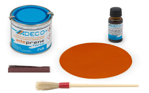 Schlauchboot Reparaturset Neopren Orange 2-Komponenten mit Kleber