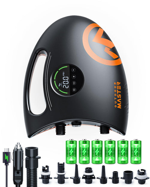 Elektrische SUP Pumpe 88,8Wh Akku 20 PSI mit Deflate-Funktion