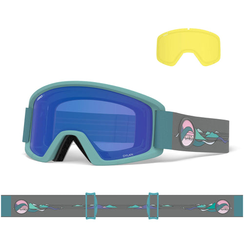 Skibrille mit EXV-Technologie OTG Damen 2 Scheiben zylindrisch