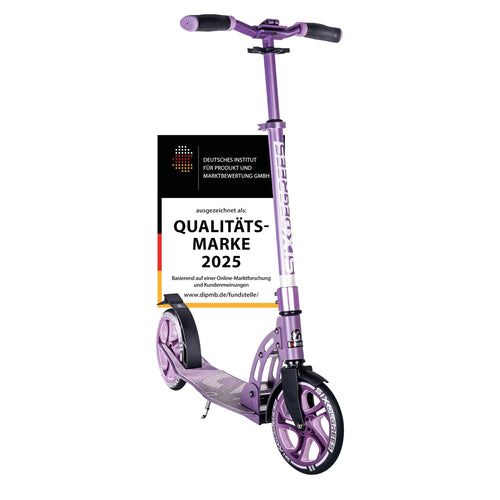 Aluminium Scooter klappbar 205mm Räder höhenverstellbar lila ab 8 Jahre