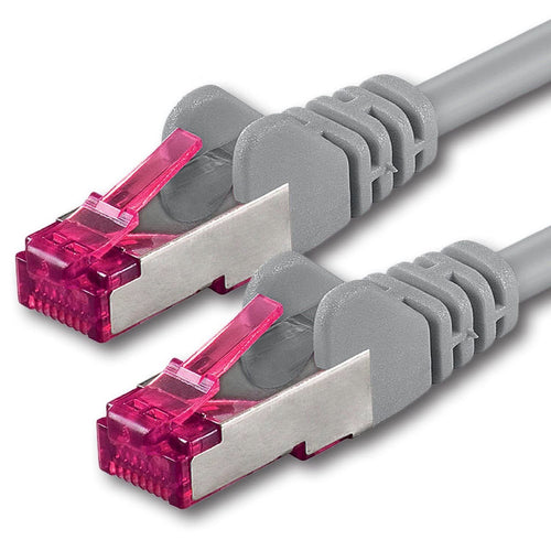 Netzwerkkabel Cat6a SFTP PIMF 25m 10Gb/s Kupfer halogenfrei grau