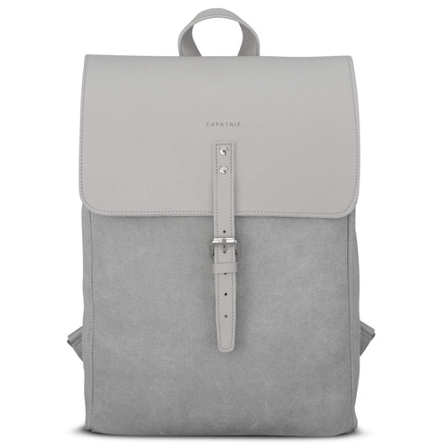 Damenrucksack Grau 10 L mit 13-Zoll-Laptopfach für Alltag