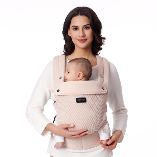 Babytrage Netz Air-Mesh ab Geburt 3,2–20 kg ergonomisch Rosa