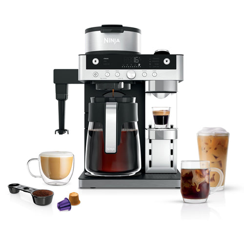 Filterkaffee- und Kapselmaschine 2-in-1 mit Milchaufschäumer 1,8 l