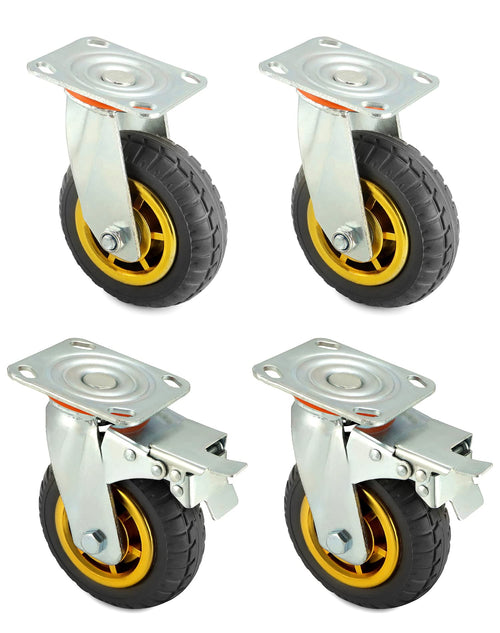 Schwerlastrollen 150mm 250kg mit Bremse 4er-Set Möbeltransport