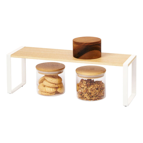 Küchenregal Stahl Holz Kombi 40x12x15,5 cm platzsparend