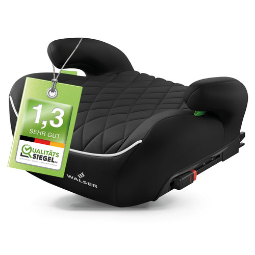 Kindersitzerhöhung ISOFIX i-Size 125-150 cm, 6-12 Jahre, schwarz
