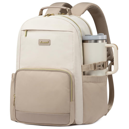 Damenrucksack 15,6 Zoll Laptop wasserabweisend mit Becherhalter