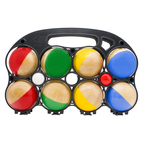 Boccia-Spiel Massivholz 8 Kugeln 7 cm Outdoor-Gartenspiel