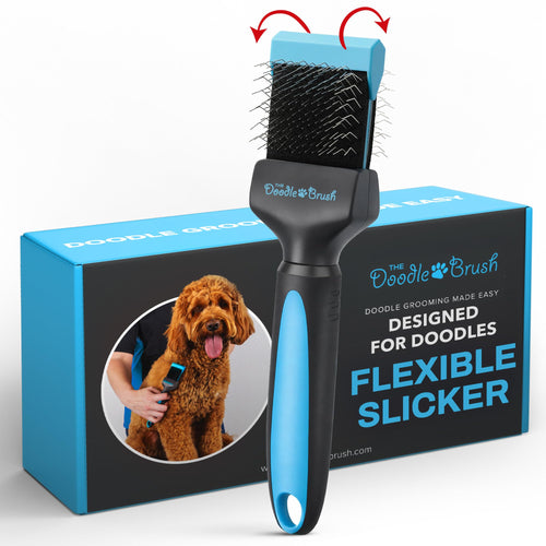 Hundebürste Slicker für Doodles & Pudel mit flexiblem Kopf