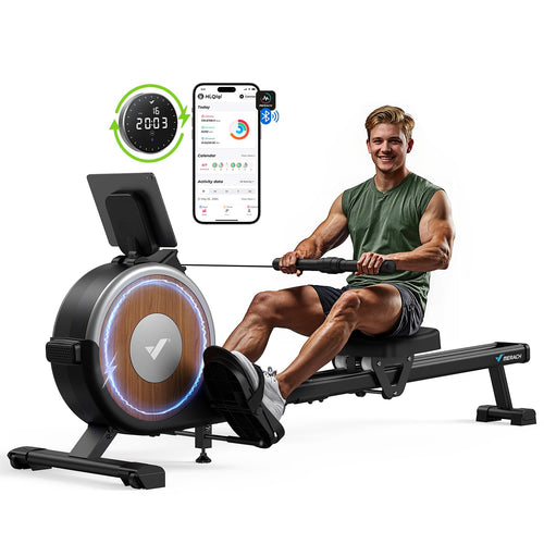 Rudergerät Magnetisch 16 Stufen Elektrisch Self-Powered für Heimtraining