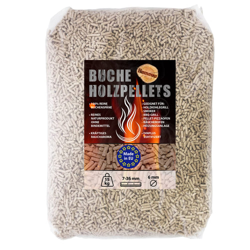 Räucherpellets Buche 30 kg für Grill Smoker und Pizzaofen
