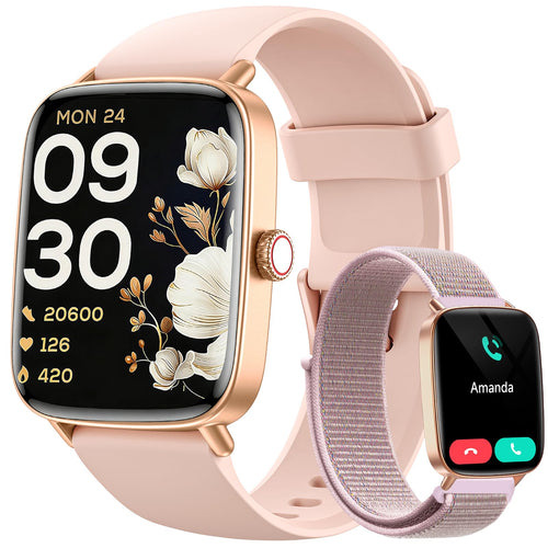 Smartwatch mit Telefonfunktion 1,85" HD 100+ Sportmodi IP68 iOS Android