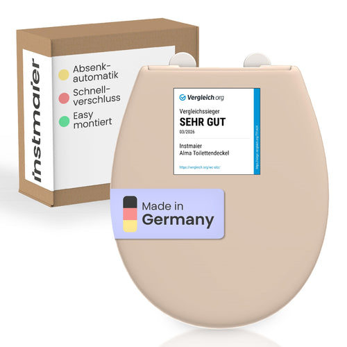WC-Sitz Oval Duroplast Bahama Beige mit Absenkautomatik