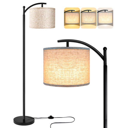 Stehlampe dimmbar 3000–6000 K mit Fussschalter für Wohnzimmer