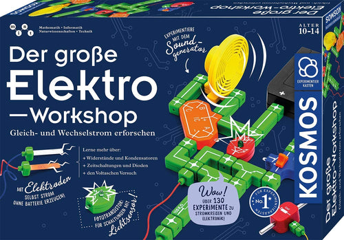 Experimentierkasten Elektronik 130+ Versuche Gleich- und Wechselstrom 10-14 Jahre