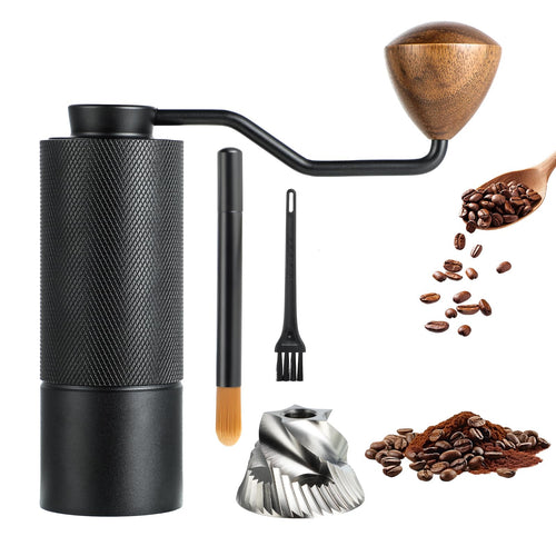 Manuelle Kaffeemühle Edelstahl-Mahlwerk 20g für Espresso und Pour-over