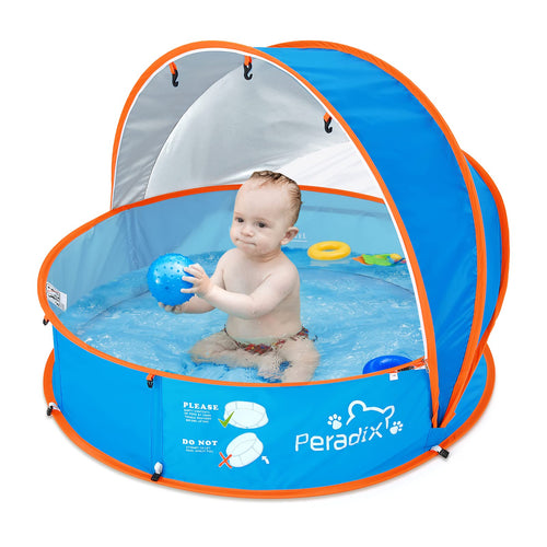 Pop-Up Planschbecken 4-in-1 mit UV-Schutz UPF 50+ und Moskitonetz