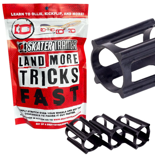 Skateboard Trainingsmanschetten Gummi 4er-Set für Ollie & Kickflip