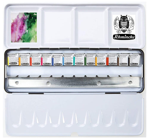 Aquarell Malkasten Metall 12 Farben Näpfchen für Aquarellmalerei