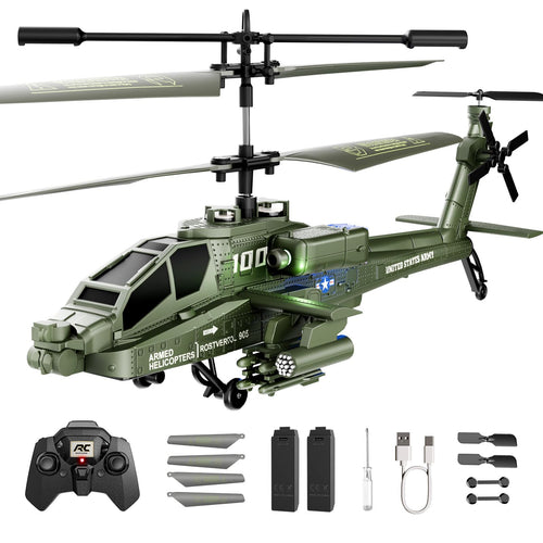 RC Helikopter mit Altitude Hold 2x Akku 20 Min Flugzeit ab 8