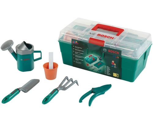 Kinder-Gartenset Box mit Werkzeug Giesskanne Schere ab 3 Jahren