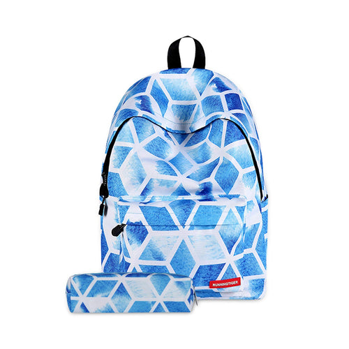 Rucksack Galaxy-Design Polyester 30x17x40 cm mit Mäppchen
