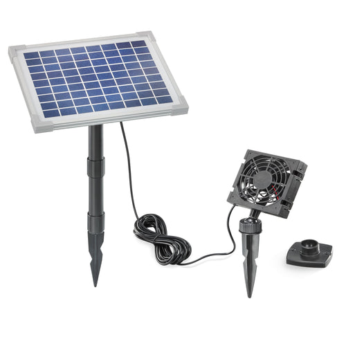 Solar-Lüfterset Gewächshaus 5W Solarmodul 90m³/h autark
